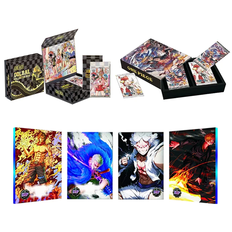 Commerci All'Ingrosso One Piece Global Collector Box Cards Booster Puzzle Red 1Case Rare Anime Playing Game Cards