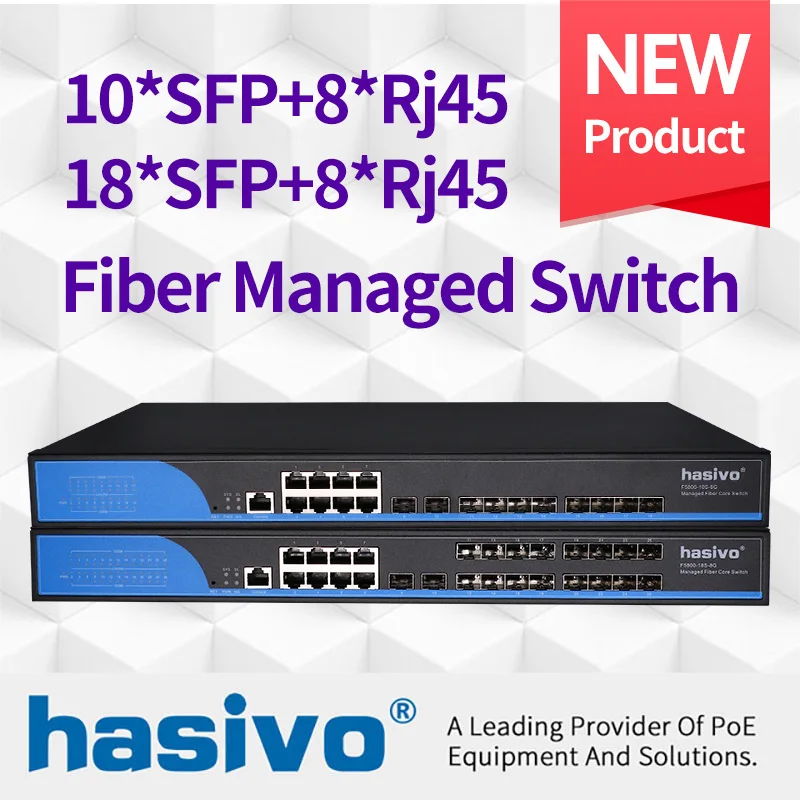 16Sfp 8Ge Fibra Switch Gestito Switch Ethernet Gigabit 16 Porta Sfp 8 Port 1000M Rj45 10Sfp 8Ge Gestione Ethernet Interruttore