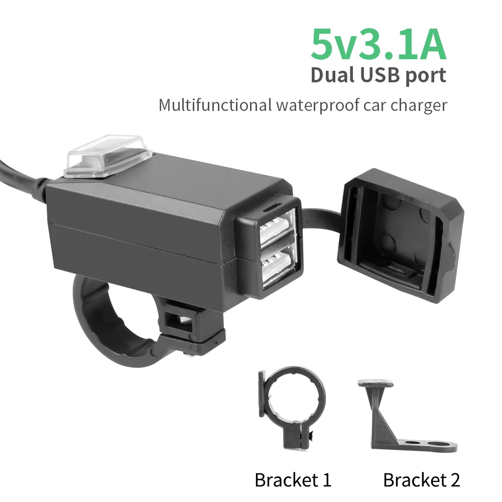 Caricabatterie Per Telefono Moto Impermeabile 12V Quick Charge 3.0 Per Alimentatore Usb Per Bici Tomtom Rider Caricatore Usb Moto