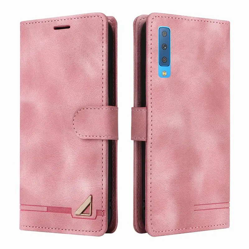Per Samsung Galaxy A7 2018 Custodia In Pelle Opaca Custodia Per Samsung A7 2018 Custodie Per Telefoni Galaxy A7 2018 Flip Wallet Cover