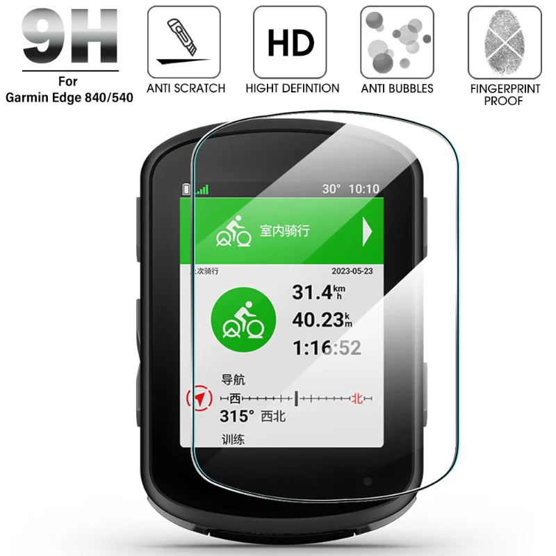 Vetro Temperato Per Garmin Edge 840/540 1040 1030 830 Proteggi Schermo Antigraffio Trasparente Per Tachimetro Gps Garmin Solar Bike
