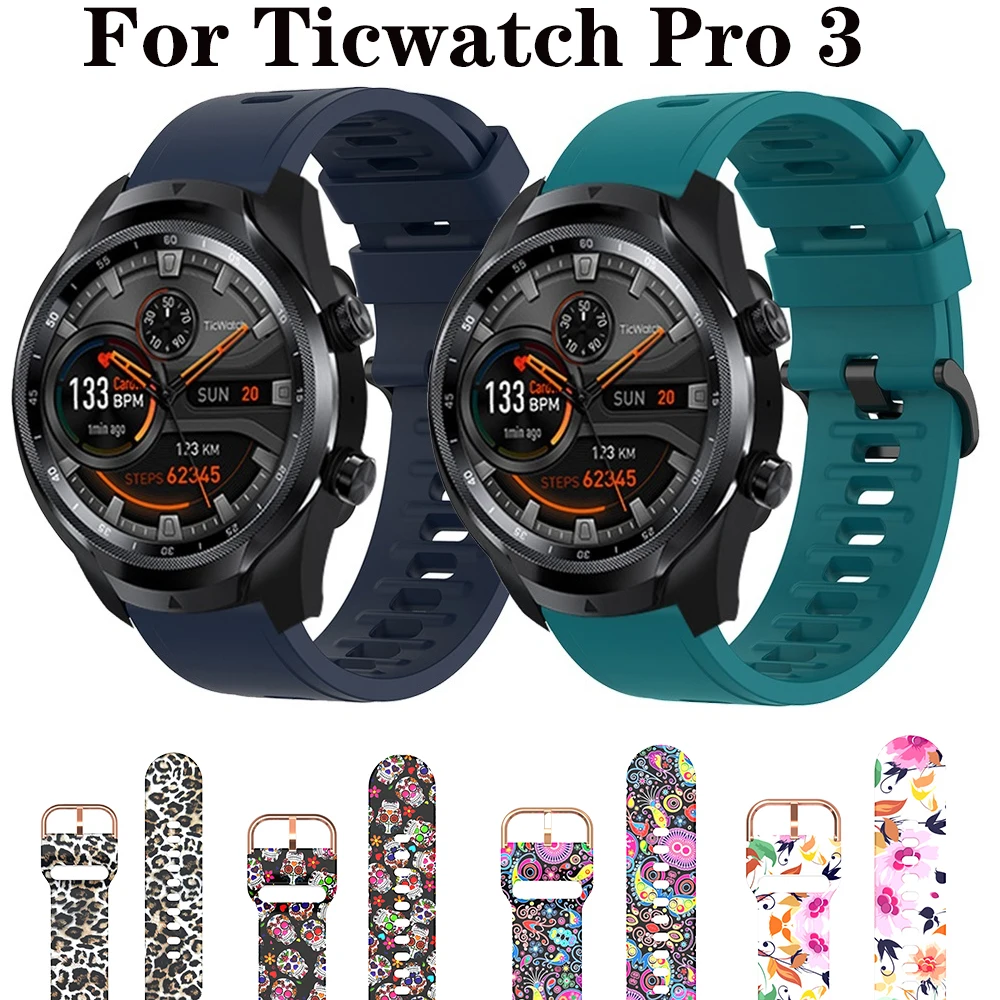 Cinturino In Silicone Per Ticwatch Pro 3 Cinturino Ultra Gps Ticwatch Pro X 2020/Lte Gtx E2 S2 Cinturino Per Cinturino Ticwatch