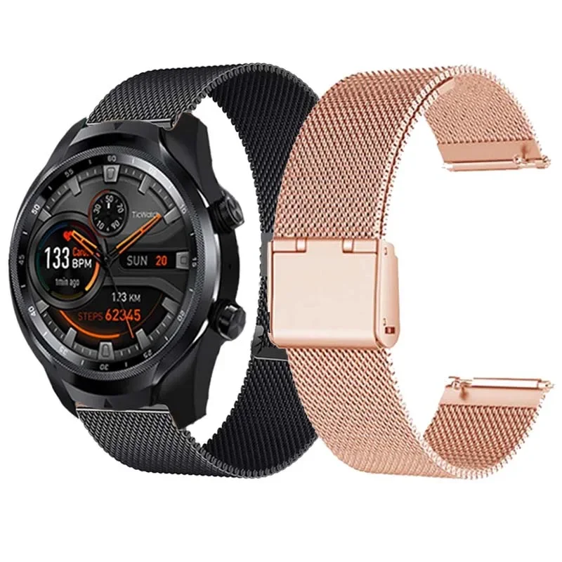 Bracciale Per Ticwatch Pro 3 Gps Gtx E2 S2 C2 E3 2 E Cinturino Gth Cinturino Milanese