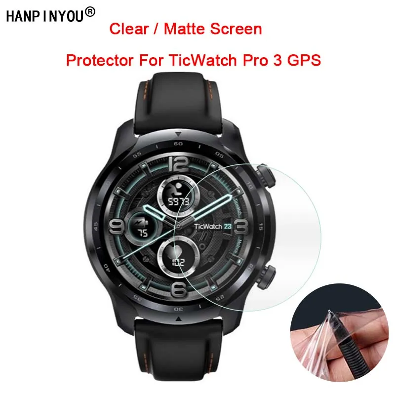 Per Mobvoi Ticwatch Pro 3 Gps Sports Smart Watch Pellicola Protettiva Per Schermo Opaca Lucida/Antiriflesso (Vetro Non Temperato)