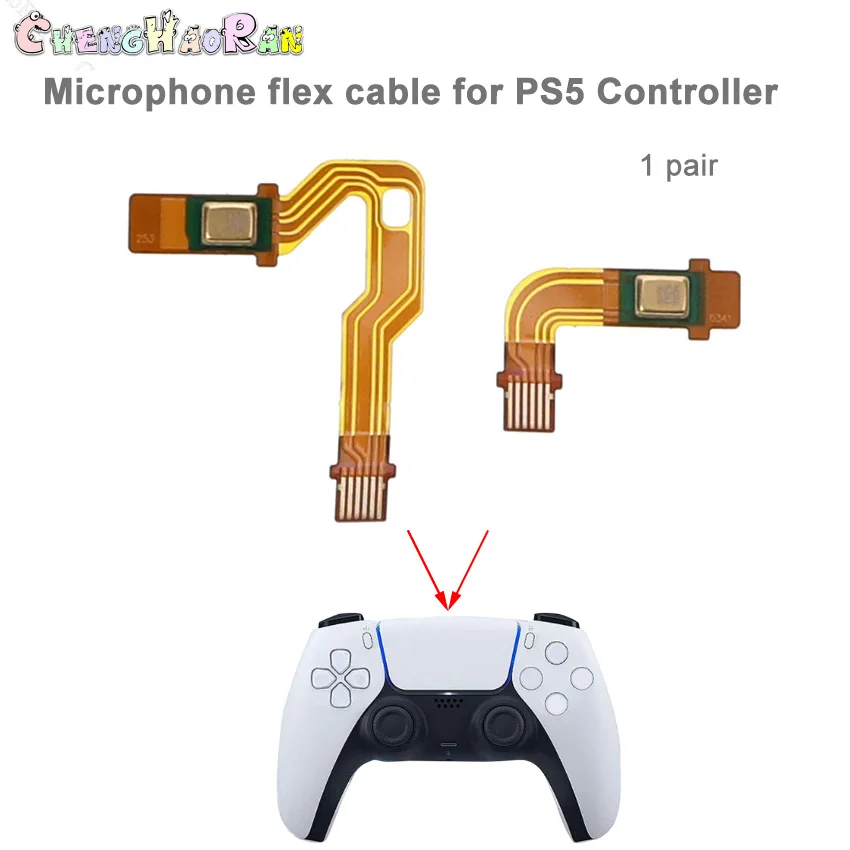 1 Set Microfono Flex Cable Interno Mic Ribbon Flex Cable Parti Di Riparazione Per Controller Sony Playstation 5 Ps5