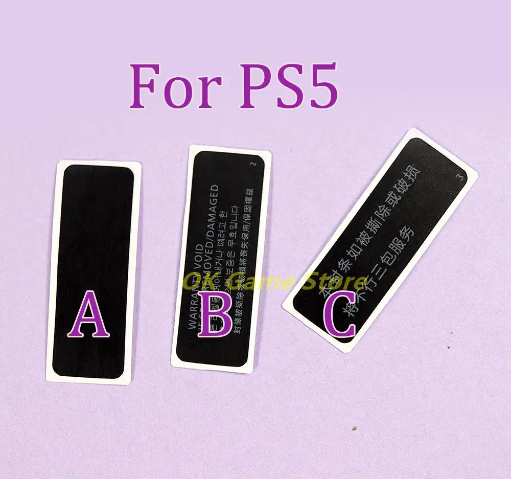 2Pcs Alloggiamento Shell Sticker Lable Seals Per Sony Playstation 5 Ps5 Console Imballaggio Etichetta Adesiva Per Console Ps5
