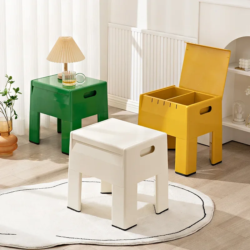 Sgabello Pieghevole Portatile Sgabello Per Bambini Decorazione Portaoggetti Baul Storage Bench Sgabello Per Piedi Sotto La Scrivania Poggiapiedi Mobil
