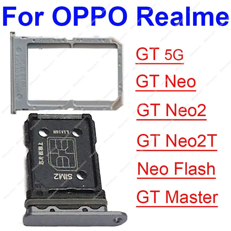 Vassoio Per Sim Card Per Oppo Realme Gt Neo Neo Flash Gt Neo2 2T Gt Master Explorer 5G Nano Sim Card Adapter Parti Del Supporto Della Carta