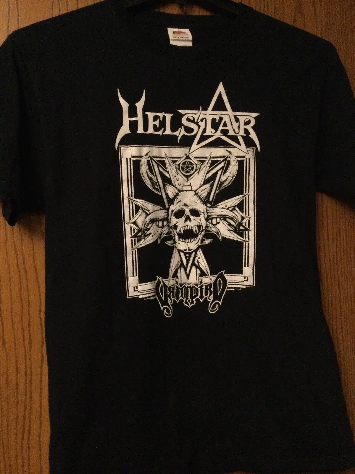 Helstar "Vampiro" Camicia Nera M Fruit Of The Loom