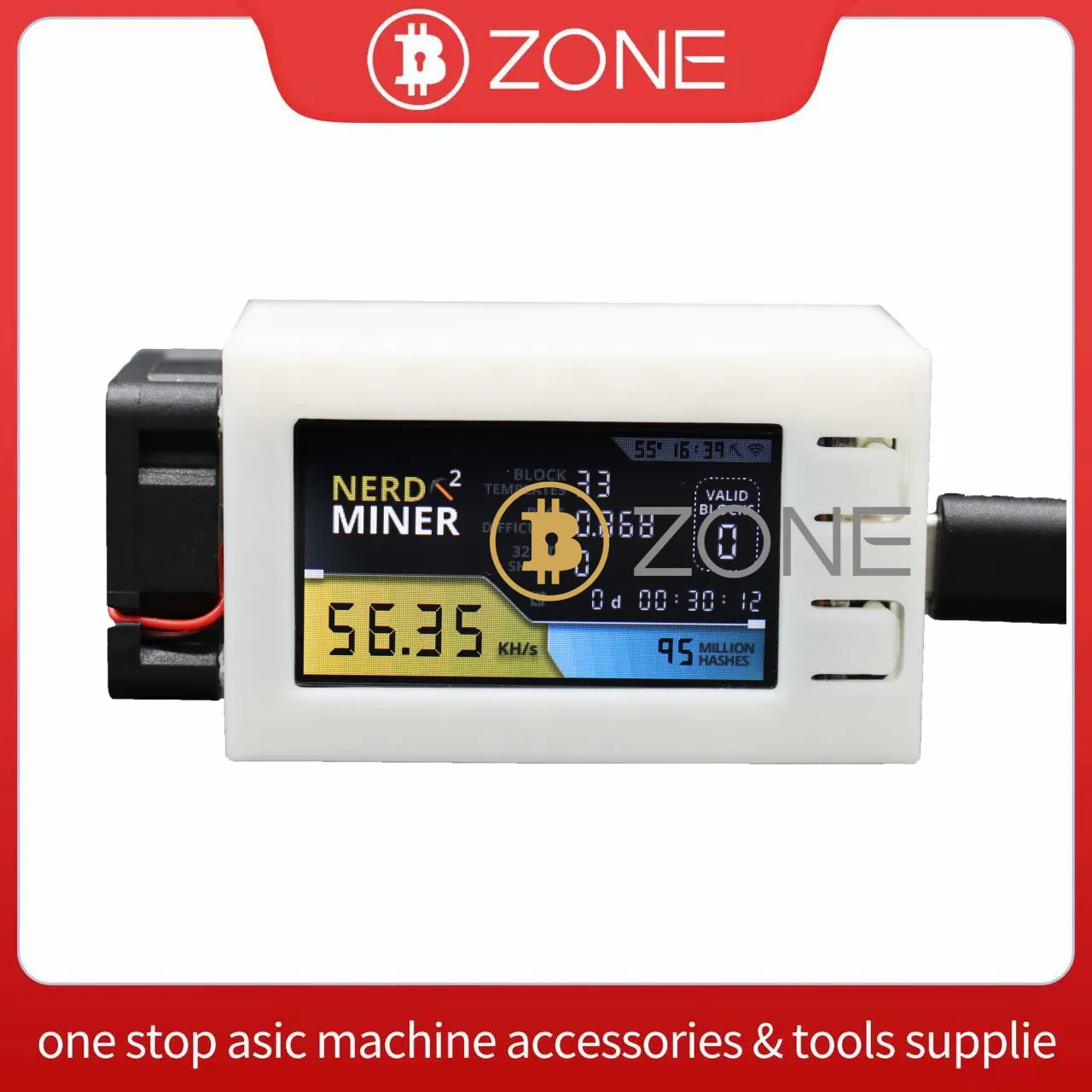 Nerdminer V2 Pro Mini Btc Mining Machine Con Ventola Di Raffreddamento Hashrate 56 K/S Bitcoin Mining Device Nerd Miner V2Pro Ready Stock