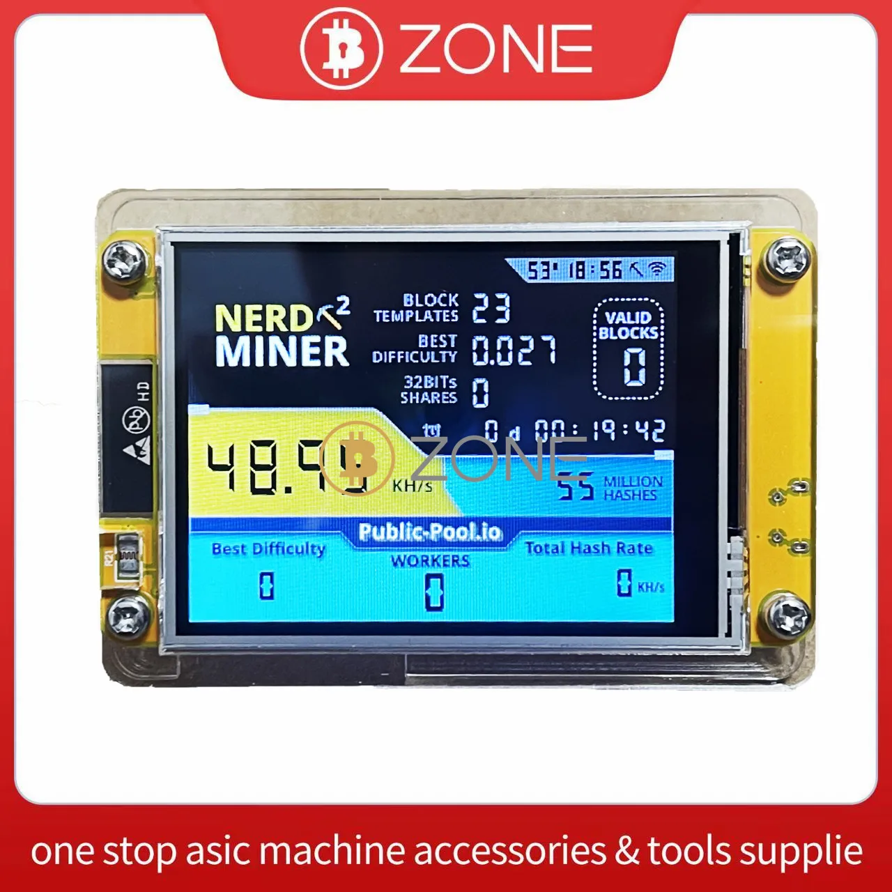 Nerdminer V2 Display Da 2.8 Pollici Btc Solo Lottery Nerd Miner Crypto Bitcoin Mining Machine Muslimah