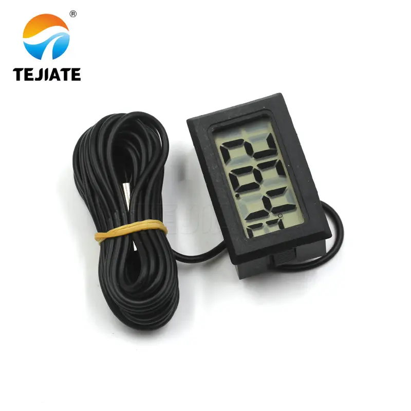 Nero Termometro Digitale Piccolo Freezer Temperatura Meter 26% Di Sconto Lunghezza Del Cavo: 3 M