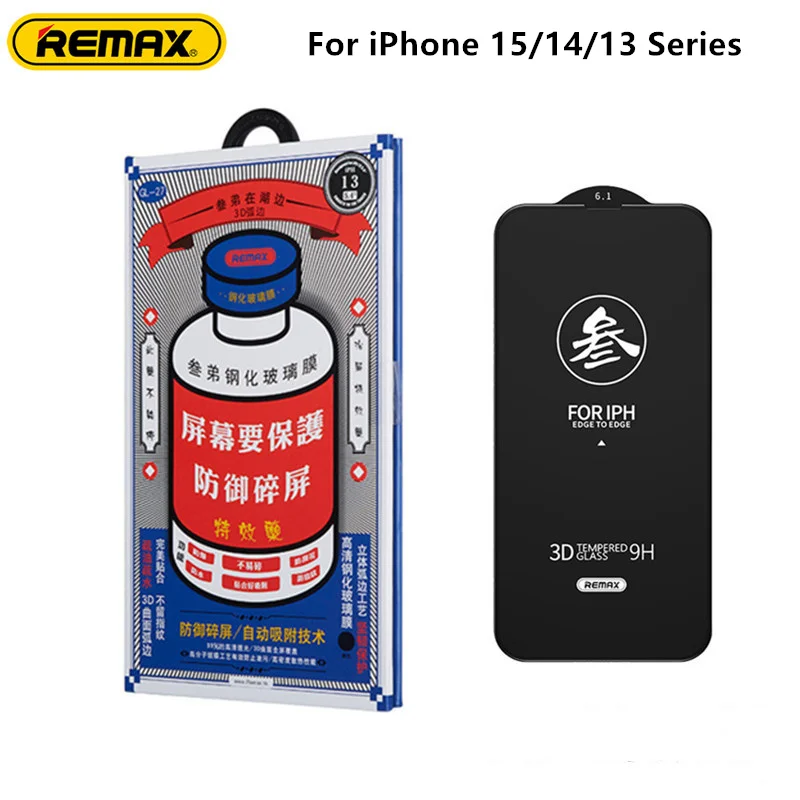 Pellicola Salvaschermo In Vetro Temperato Remax Hd Per Iphone Iphone 15 15Pro 15Pro Max Per Iphone 14/14Pro 13/13Pro Series