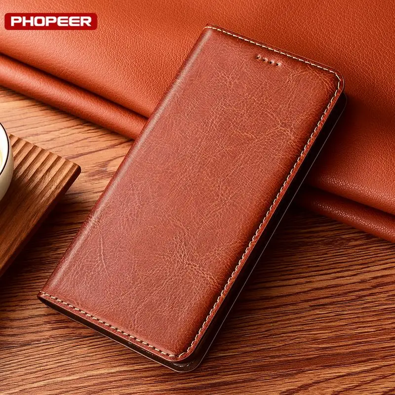 Per Hisense A9 A7 Cc Touch Lite Reader Custodia In Vera Pelle A5 C R15 R12 R11 R7 R5 F50 Plus F40 F29 F26 Pro Flip Wallet Cover.