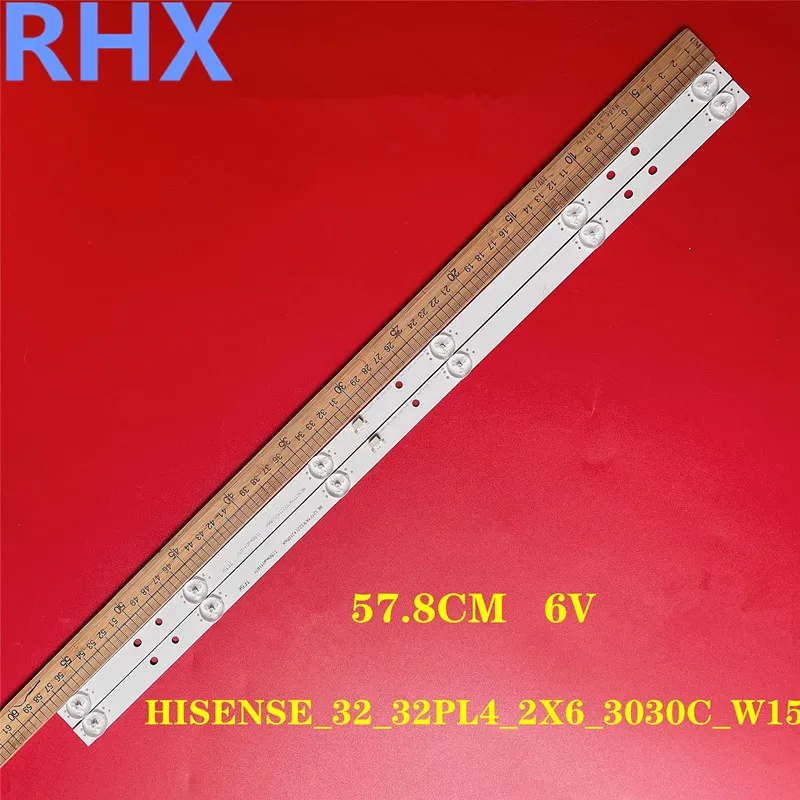 Nuovo Per Hisense Hisense _ 32 _ 32 Pl4 _ 2 X6 _ 3030C _ W15 _ 6 S1P Pc65242A Retroilluminazione 57.8Cm 6V 6Led Striscia Di Retroilluminazione A Led