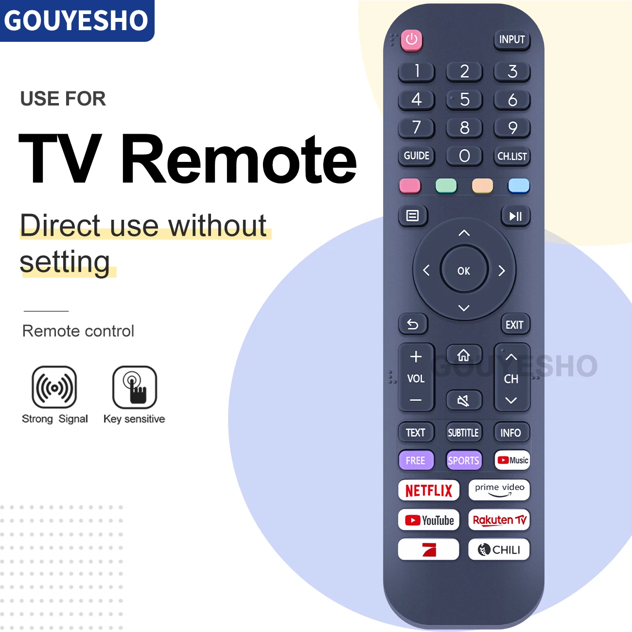 Telecomando En2Al30H Per Hisense 40 A4Bg 32 A4Fg 40 A4Fg 40 A4Eg 32 A4Eg 32 A4Dg 40 A4Dg 32 A4Bg A4Bg A4Fg 4Eg A4Dg Hd Dled Smart Tv