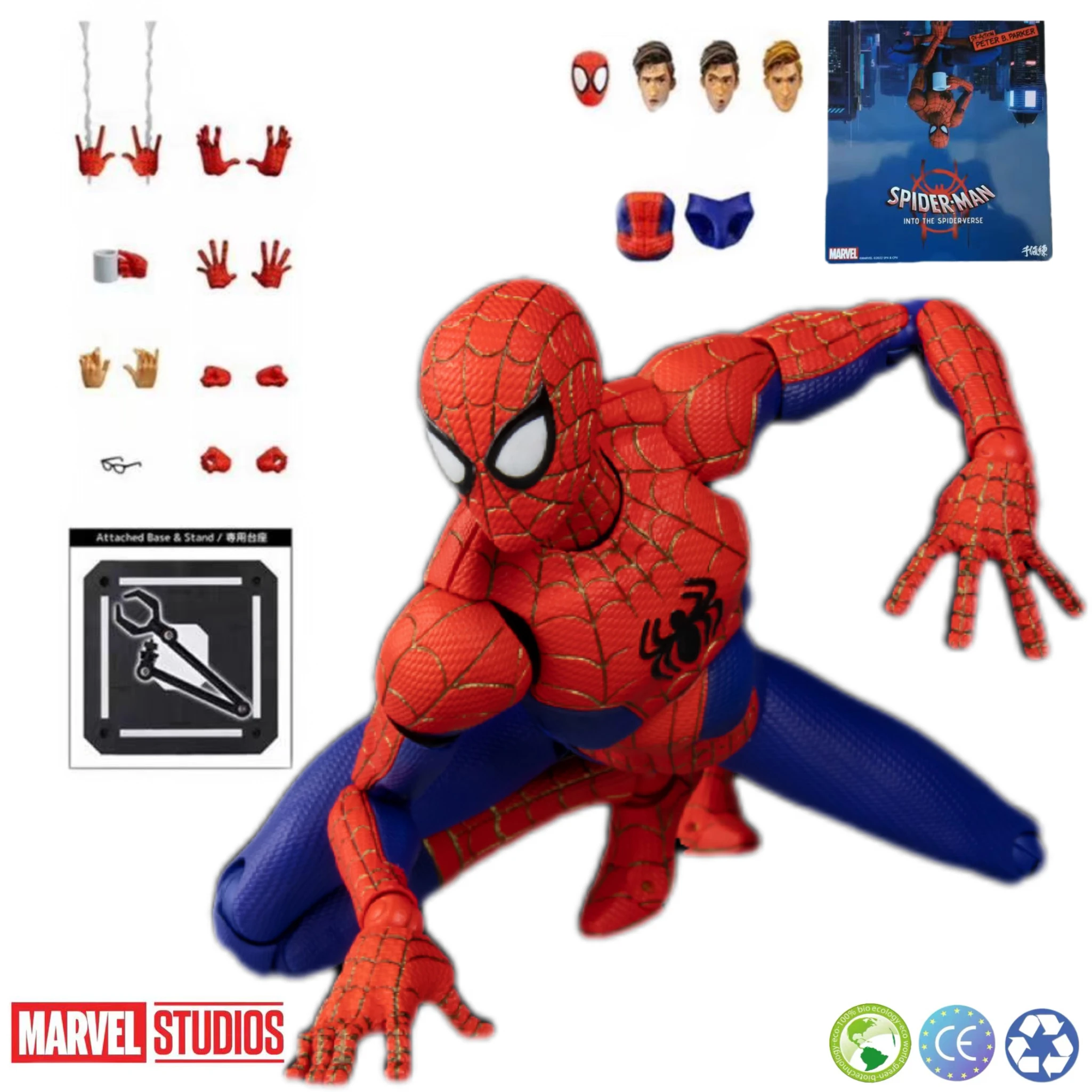 Spider Man Sentinel Union Creative Marvel Legends Miles Morales Spider 6 Pollici (16Cm) Action Figure Con Collezione Di Accessori