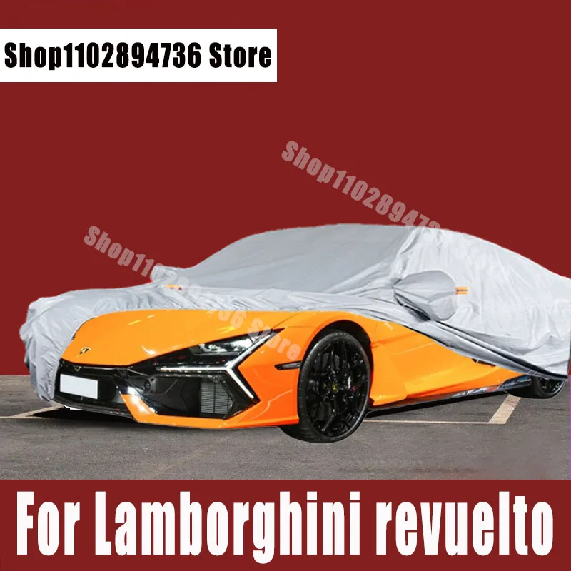 Per Lamborghini Revuelto Full Car Covers Outdoor Sun Protezione Uv Polvere Pioggia Neve Protettiva Copertura Protettiva Automatica
