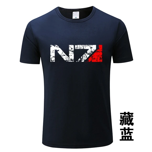 Nuovi Giochi N7 Mass Effect 3 T Degli Uomini Della Camicia Di Sistemi Di Alleanza Militare Emblema Gioco Magliette Delle Donne Tee T-Shirt Uomo Tshirt