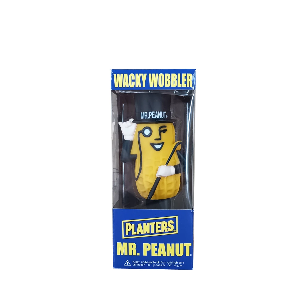 Noi Classic Cartoon Image Fioriere Wacky Wobbler Mr. Peanut Bobble Head Figure Model Crafts Collezione Originale