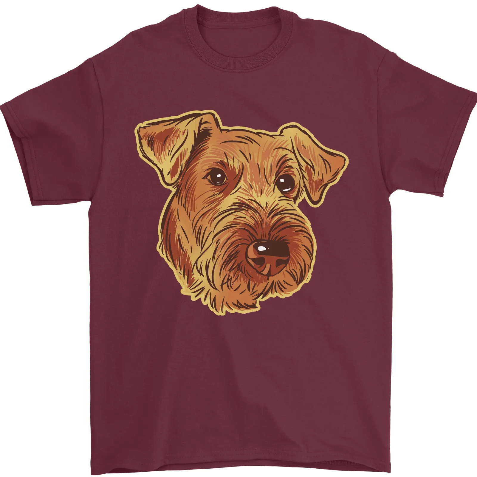 Un Airedale Terrier Bingley Waterside Cane 100% Cotone T-Shirt