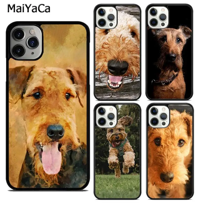 Maiyaca Airedale Terrier Cover Per Telefono Per Cani Per Iphone 15 Se2020 6 6S 7 8 Plus X Xr Xs 11 12 Mini 13 14 Pro Max Shell Coque