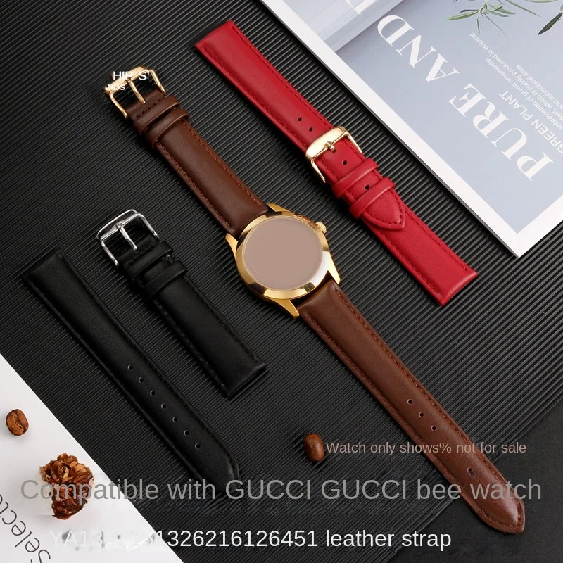 Cinturino Per Orologio In Vera Pelle Adatto Per Cinturino Gucci Little Bee Ya1326216 126487 126451 136215 Cinturino Per Orologio Da Uomo 20Mm
