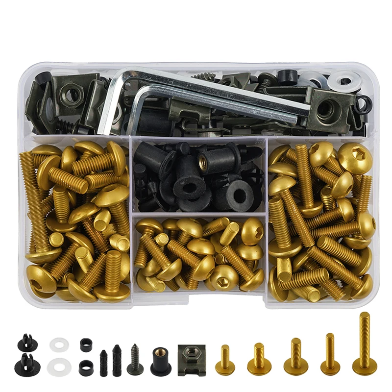 202 Pz Modanature Moto Bulloni A Vite Set Completo Copertura Per Cf Moto 800 Mt Gucci Diapositive Z750 Kawasaki Accessori Gs 1200