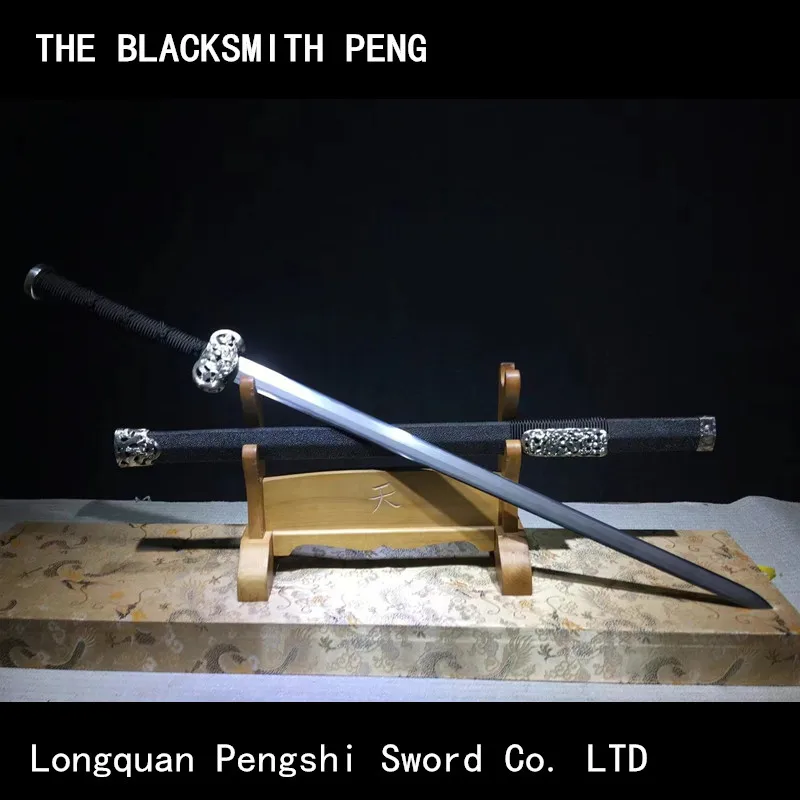 Cupric Uzi Steel Puppet Spada Gigante/Vero Hamon Forgiato A Mano Cinese Longquan Spada/Demon Slayer/Giapponese Catana Spade Decorazione