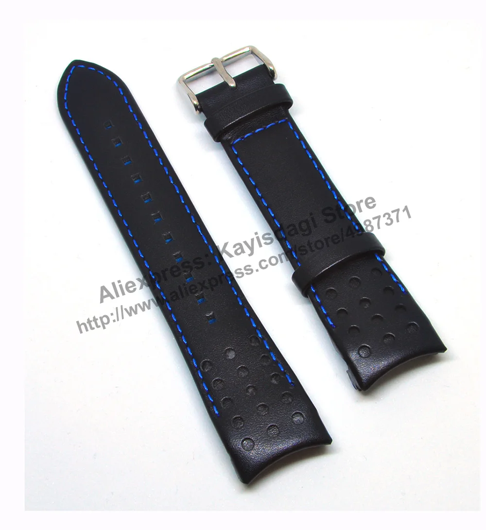 Cinturino Per Cinturino In Pelle Nera Da 21Mm Compatibile Per Seiko Sportura Muslimex-Snae79P1, Muslimate
