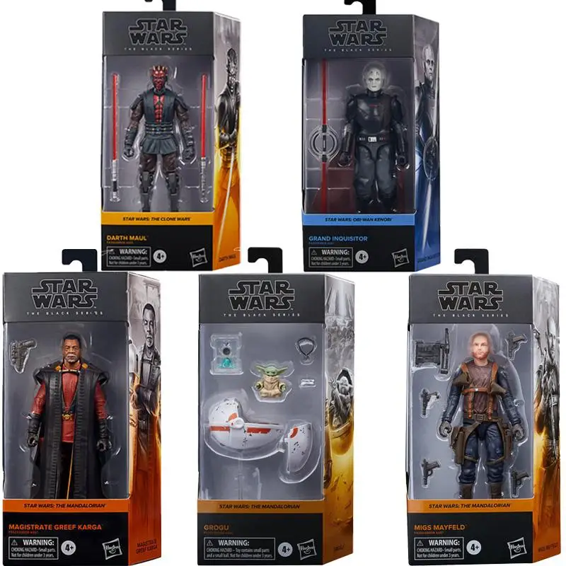 Sac Original Star Wars The Black Series Mandalorian Action Figure Da 6 Pollici Darth Maul (Mandalore) Grogu Greef Karga Darth Maul