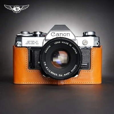 Fotocamera Fotografica Per Lavoro Manuale Custodia Per Custodia In Vera Pelle Di Vacchetta Per Canon Ae-1 Ae1 Ae-1P A1 At-1 Custodia Protettiva Base P