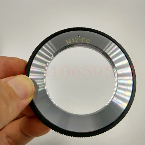 Nero M42-Fd Metallo M42 Lens Per Canon Fd Mount Lens Adapter Ring A-1 Ae-1A-1 Ae-F-A1