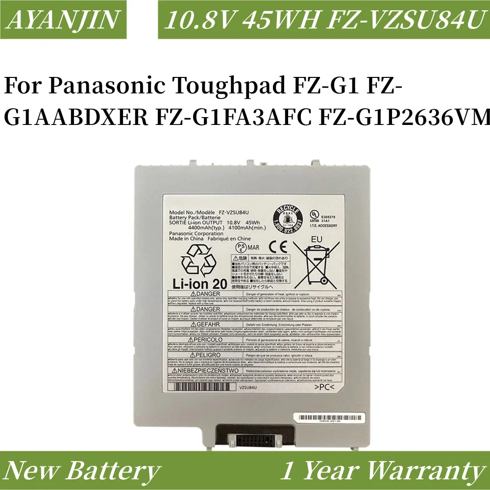 Fz-Vzsu84U Fz-Vzsu84R Batteria Per Laptop 10.8V 45Wh Per Tablet Pc Panasonic Fz-Vzsu84A2U Fz-Vzsu88U Fz-G1