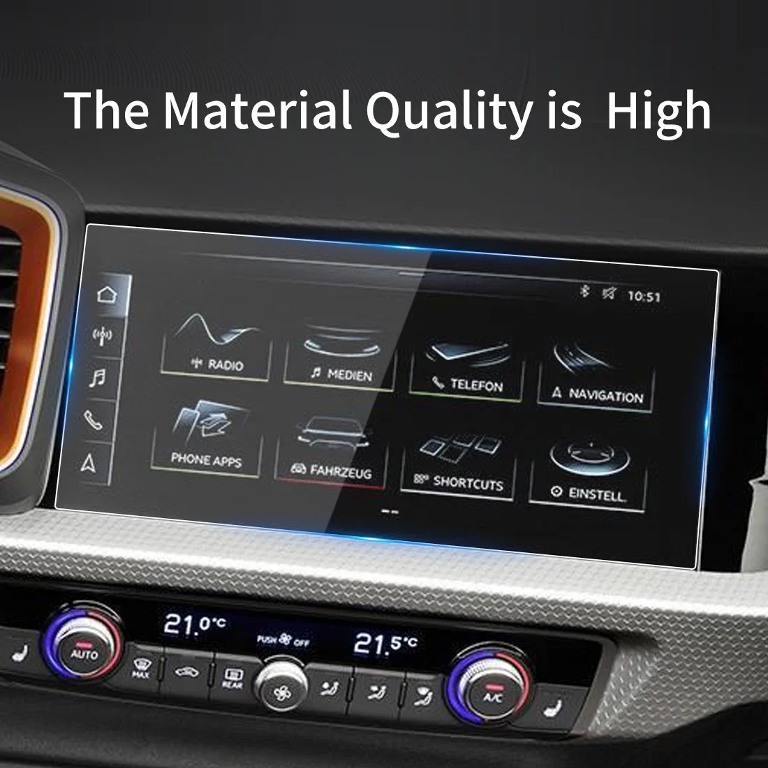 Adesivi Per Auto Proteggi Schermo Per Audi A1 2023 Navigatore Display Pellicola Protettiva In Vetro Temperato Accessori Per Auto Per Veicoli
