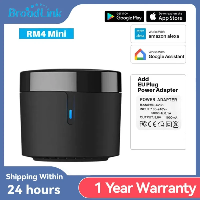 Broadlink Rm4 Mini Smart Infrared Home Remote Control Controllo Vocale Aleax Compatibile Con Google Home Aggiungi Adattatore Usb
