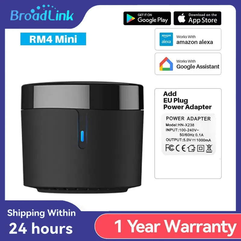 Broadlink Rm4 Mini Smart Infrared Home Remote Control Controllo Vocale Aleax Compatibile Con Google Home Aggiungi Adattatore Usb