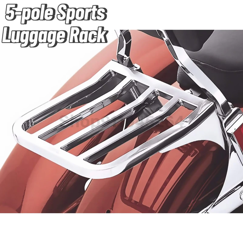 Moto Chrome Portapacchi Posteriore Portapacchi Solo Seat Parts Per Harley Sportster Xl 883 1200 Dyna Softail Flst Flstc Flstsc