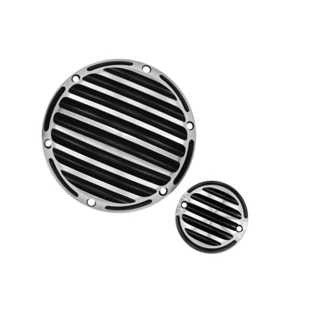 Moto Black & Chrome Derby Timer Clutch Timing Covers Coperchio Motore Per Harley Sportster Xl883 Xl1200 Iron 883 72 Xl1200V