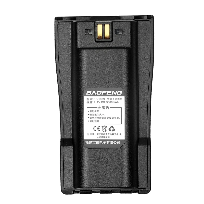 Baofeng-Bf-1909 Batteria Walkie Talkie, 3800Mah, Adatta Per Batteria Di Backup Radio Cb 1909, Batteria Al Litio Di Grande Capacità