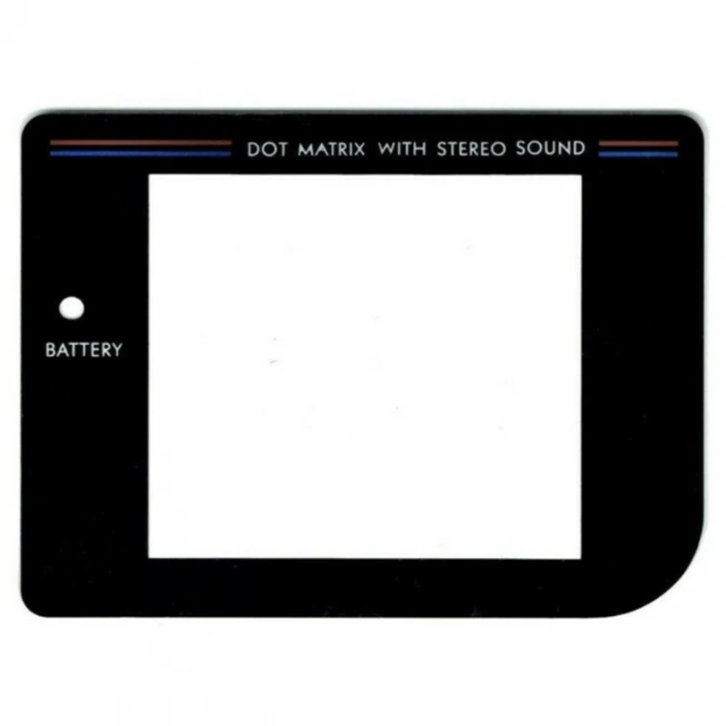 Per Nintendo Game Boy Classic Plastic Black # Nintendo Game Boy (Dmg-01) Schermo Frontale