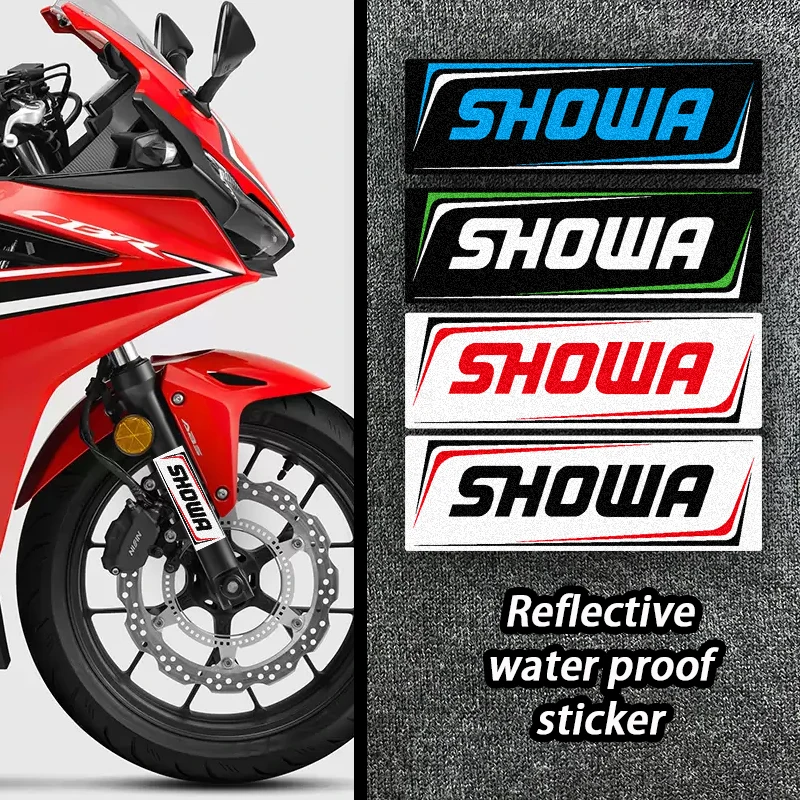 Riflettente Motocross Moto Sticker Forcella Kyb Wp Showa Sospensione Decalcomanie Per Yamaha Honda Suzuki Ktm Kawasaki Benelli