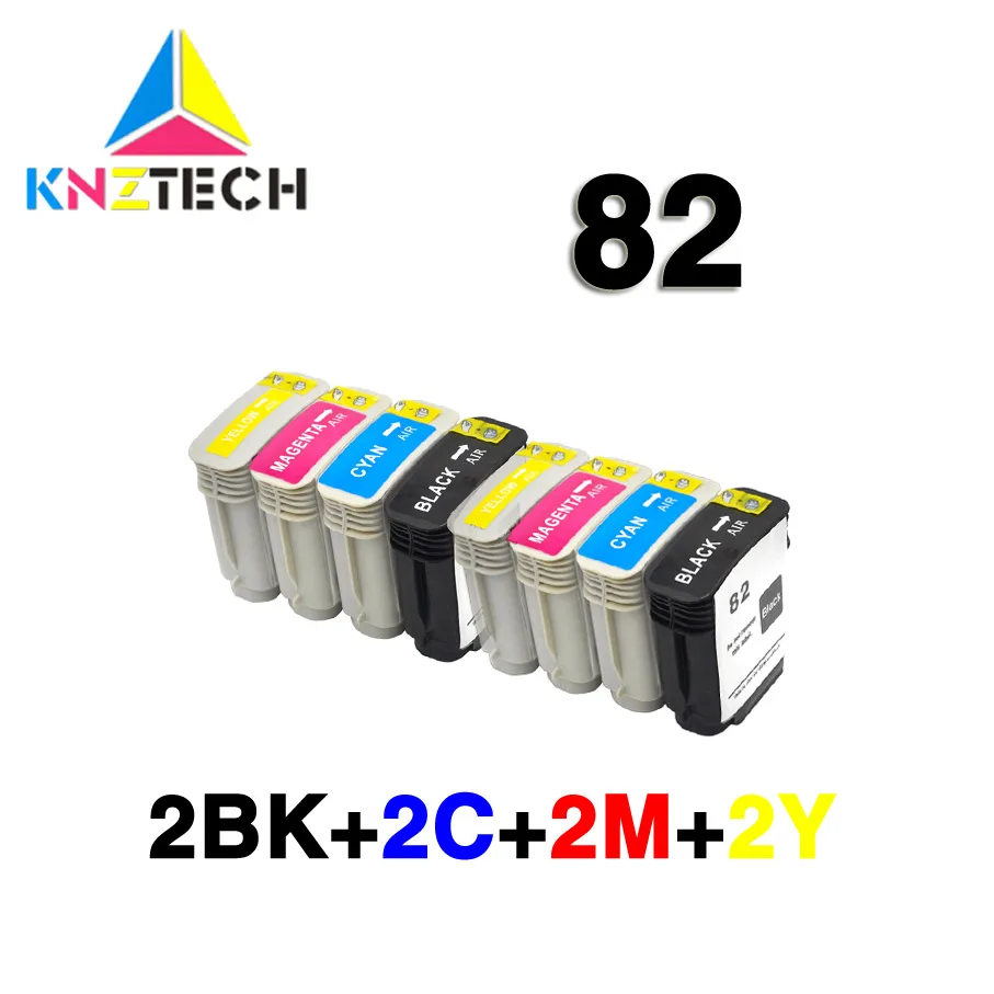 2Set Sostituisci Compatibile Per Cartuccia D'Inchiostro Hp82 Per 82 Designjet 10Ps/20Ps/120Nr/50Ps/500/510/800/815/820