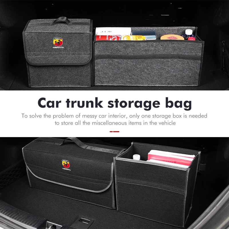 Portaoggetti Per Bagagliaio Di Un'Auto Scatola Organizer Per Riordino Di Grande Capacità Per Abarth Freemont Strada 500X Grande Punto Ducato Stilo Pal