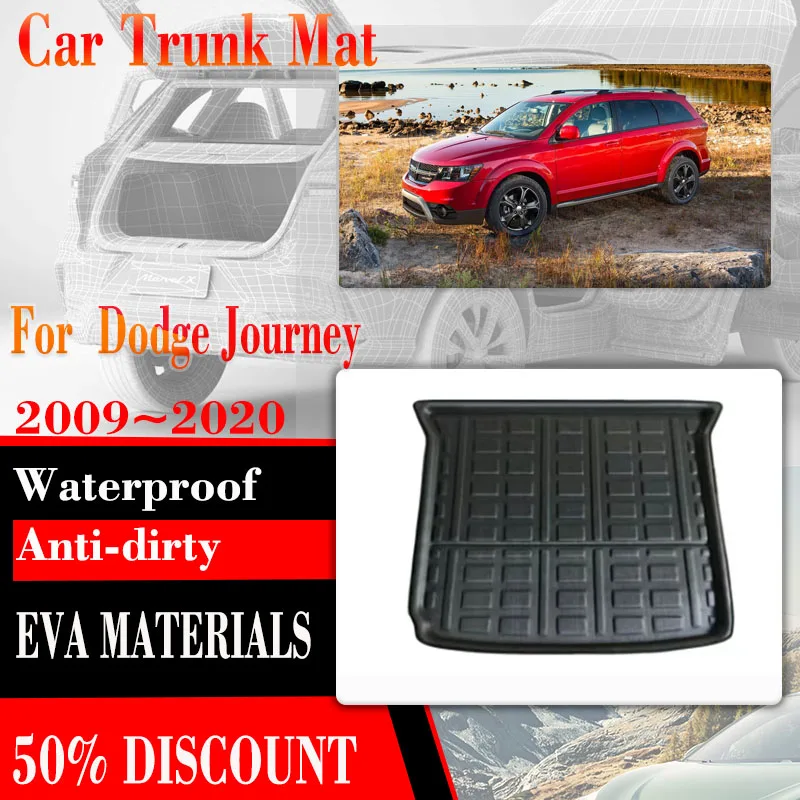 Per Dodge Journey Jc Fiat Freemont 2009 ~ 2020 5Seat Car Trunk Storage Pad Impermeabile Posteriore Boot Eva Mud Car Matt Accessori Auto