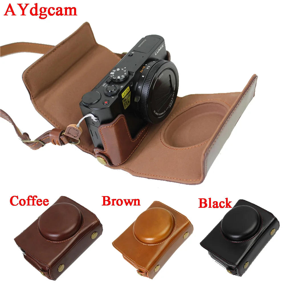 New Luxury Camera Bag Custodia Per Panasonic Lumix Dmc-Lx10 Lx10 Dmc-Lx10 Video Camera Copertura Della Cassa Della Batteria Aperto Disegno