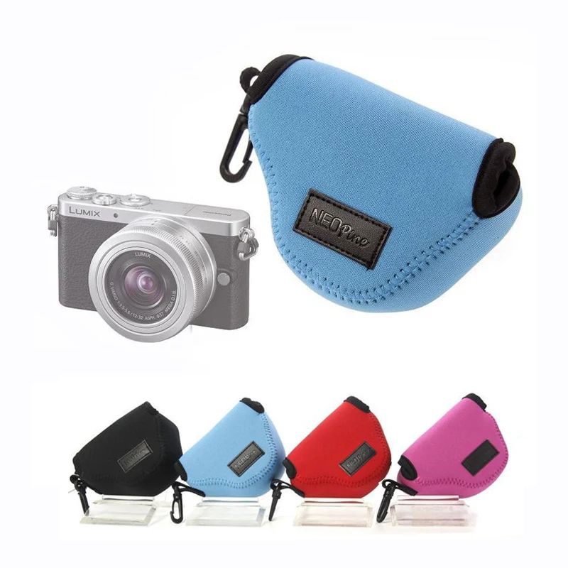 Neoprene Cassa Della Macchina Fotografica Per Panasonic Lumix Dmc-Gm1 Gm2 Gm5 Con 12-32Mm Lente Morbida Antiurto Camera Bag Pouch