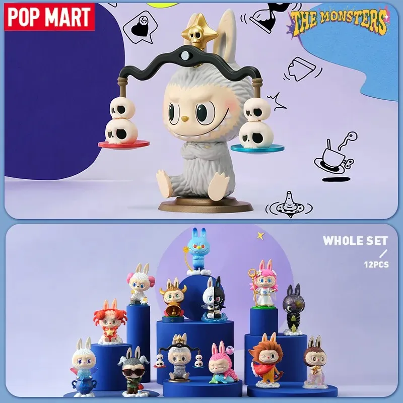 Pop Mart The Monsters Constellation Series Labubu Zimomo Blind Box Scatola A Sorpresa Action Figure Originale Modello Di Cartone Animato Mystery Box