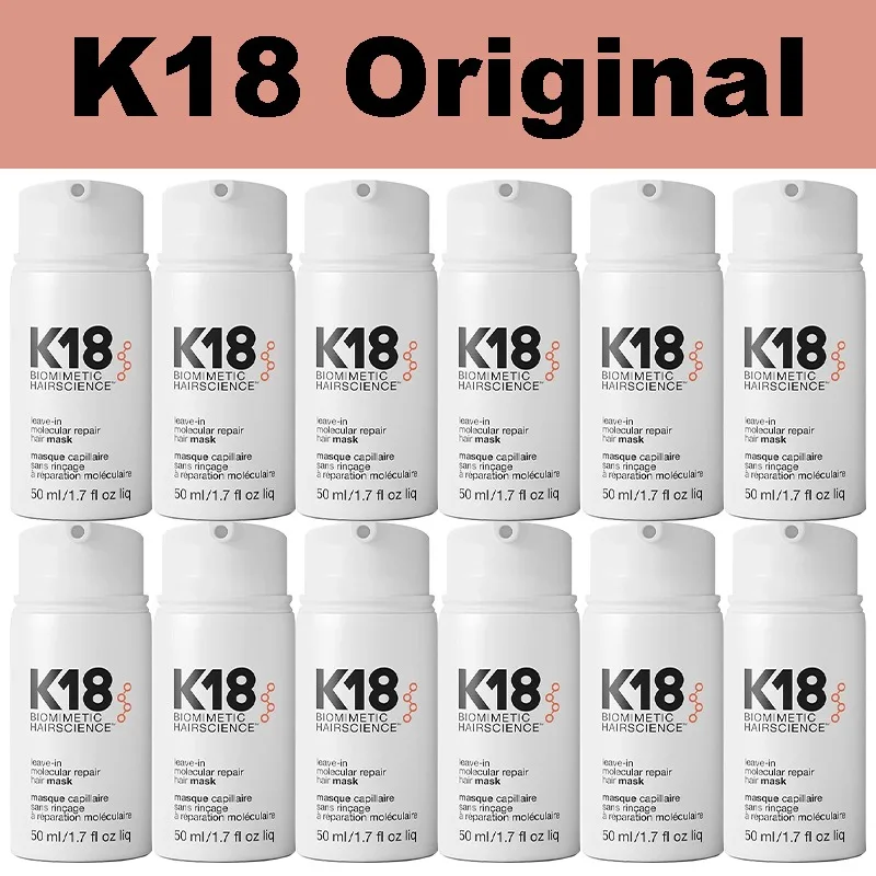 50Ml K18 Original Leave-In Repair Hair Mask Treatment Per Riparare I Capelli Secchi O Danneggiati 4 Minuti Per Capovolgere I Danni Ai Capelli Idratare