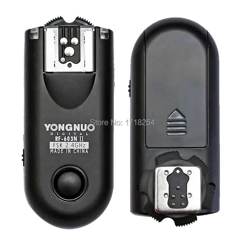 Yongnuo Rf-603 Ii C3, Ricetrasmettitori Flash Trigger 2 Rf 603 Ii Per Canon 7D, 1D, 1Ds, 1Dx 5D, 5D Ii 5Diii 50D / 40D / 30D / 7Dii